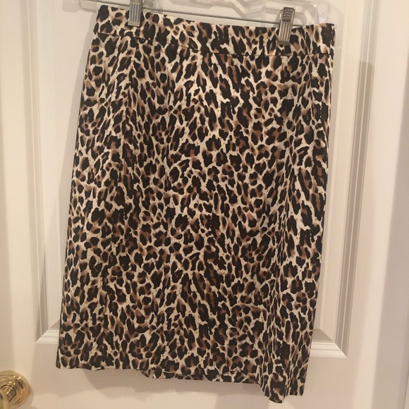 J. Crew leopard pencil skirt - Picture 1 of 4